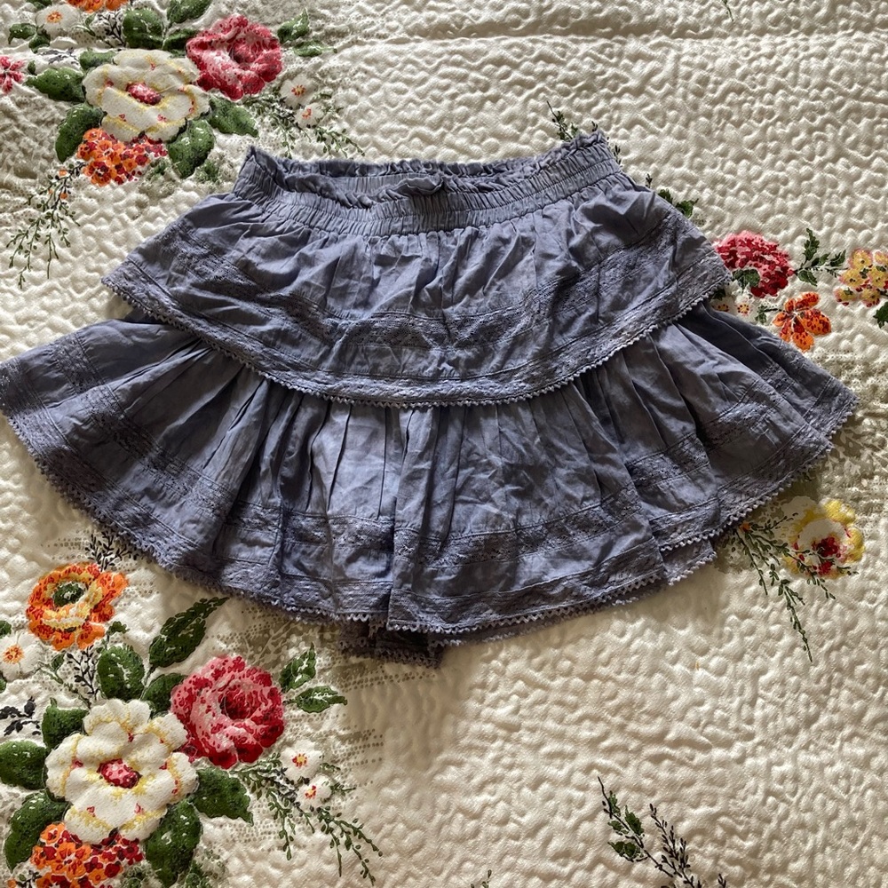 LoveShackFancy Ruffle Mini Skirt - Picture 2 of 4